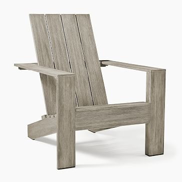 Portside Outdoor Adirondack Chair & Ottoman | West Elm (US)