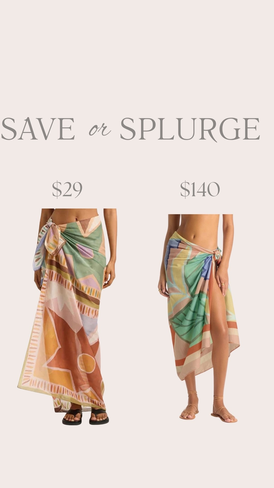 Save vs splurge

#LTKTravel #LTKSwim #LTKmomlife