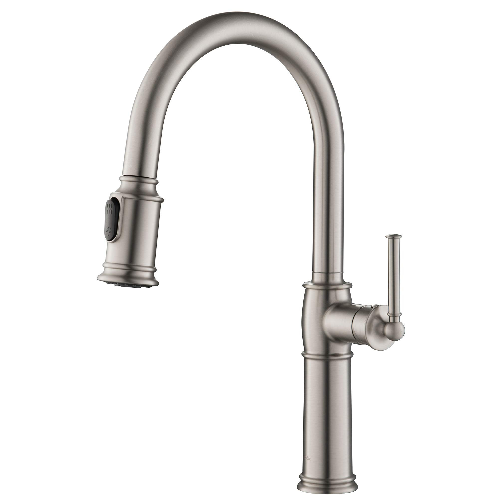 KRAUS Sellette Traditional Spot Free Stainless Steel Single Handle Pull-Down Kitchen Faucet with ... | Amazon (US)