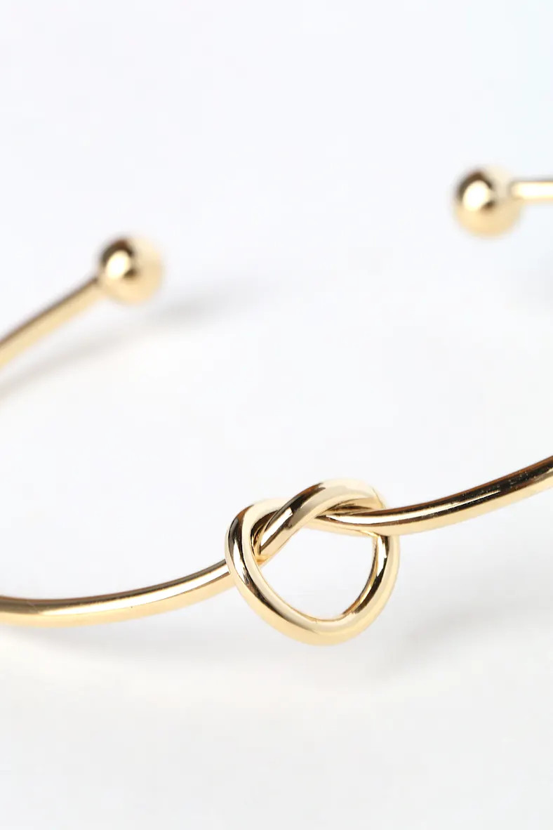 Let's Tie the Knot Gold Bracelet | Lulus