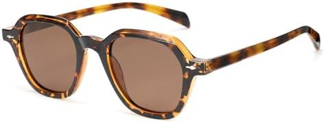 Cyxus Sunglasses for Women Men Polarized Round Retro Vintage Stylish UV400 Protection TR P1555 | Amazon (US)