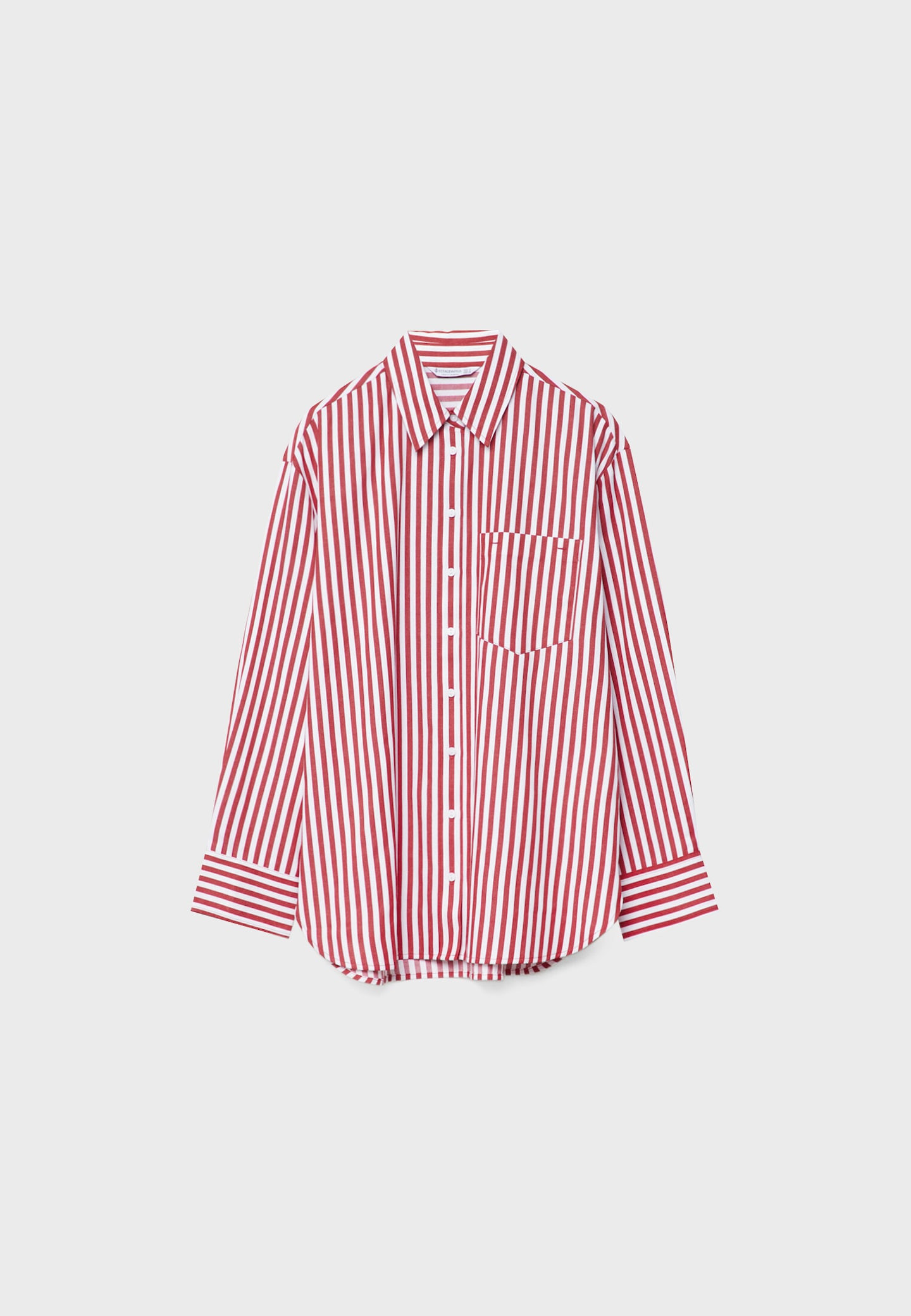 Chemise à rayures en popeline oversize | Stradivarius (FR)