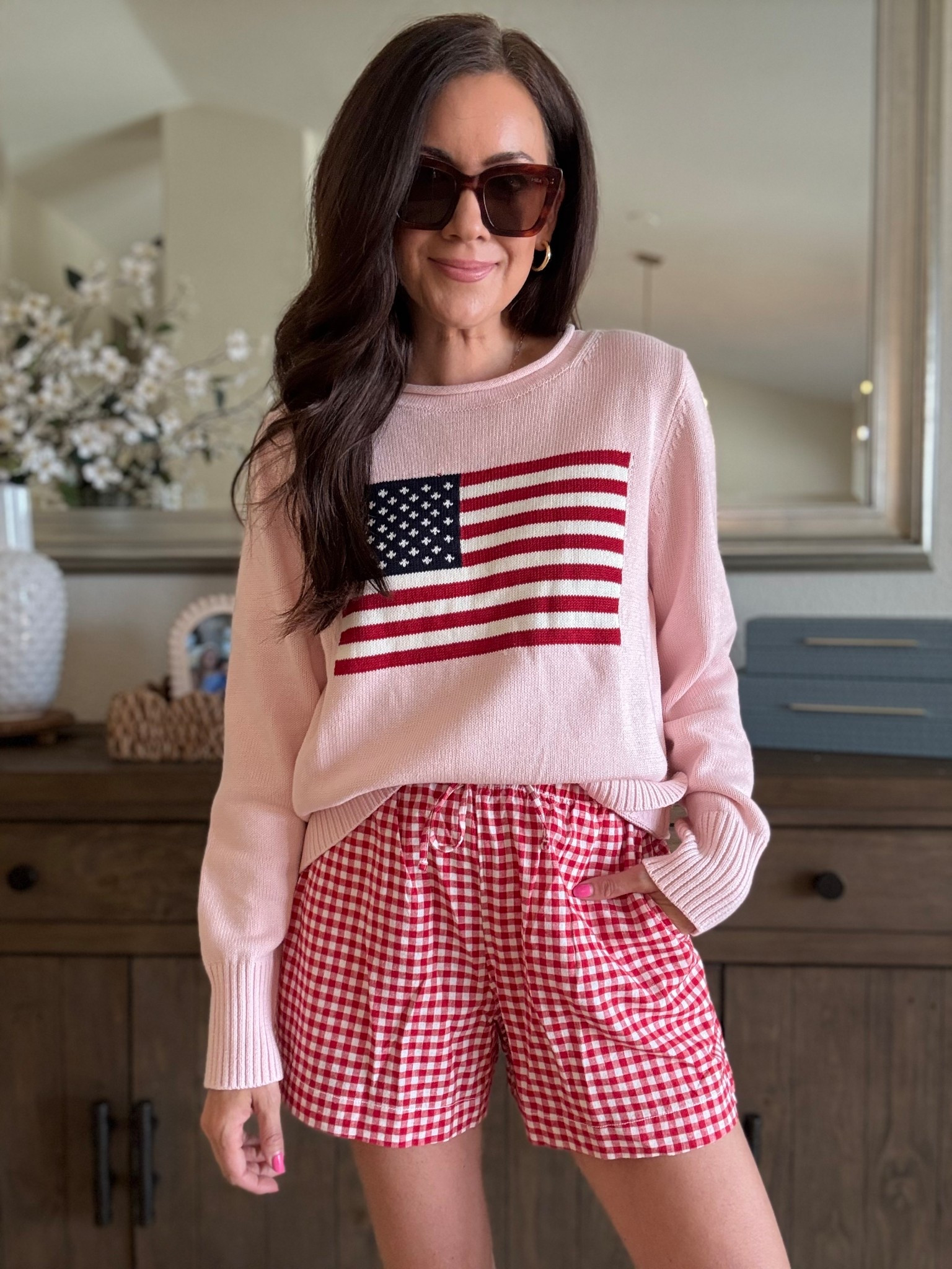 Code: GFSHIP for free shipping & 60% off
Wearing a medium sweater 
Small shorts

#LTKSeasonal #LTKootd #LTKSaleAlert
