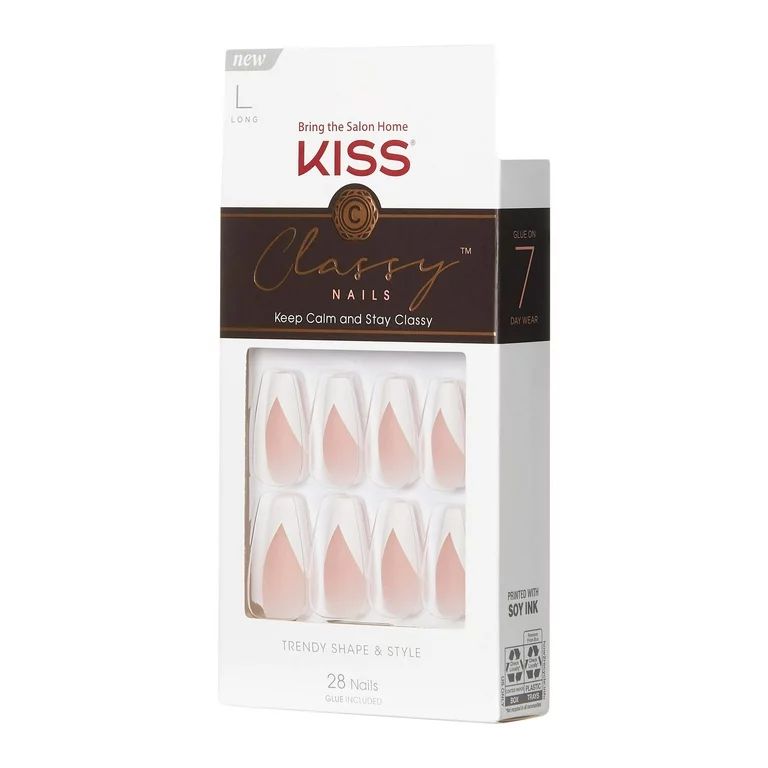 KISS Classy Nails, You're Gorgeous, Long, Coffin | Walmart (US)