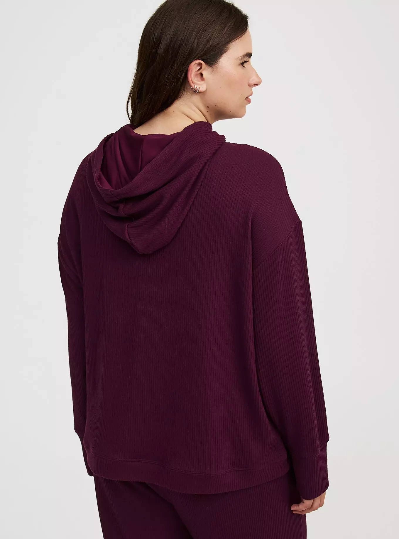 Textured Rib Lounge Hoodie | Torrid (US & Canada)