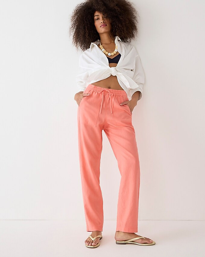 New seaside pant in linen blend | J. Crew US