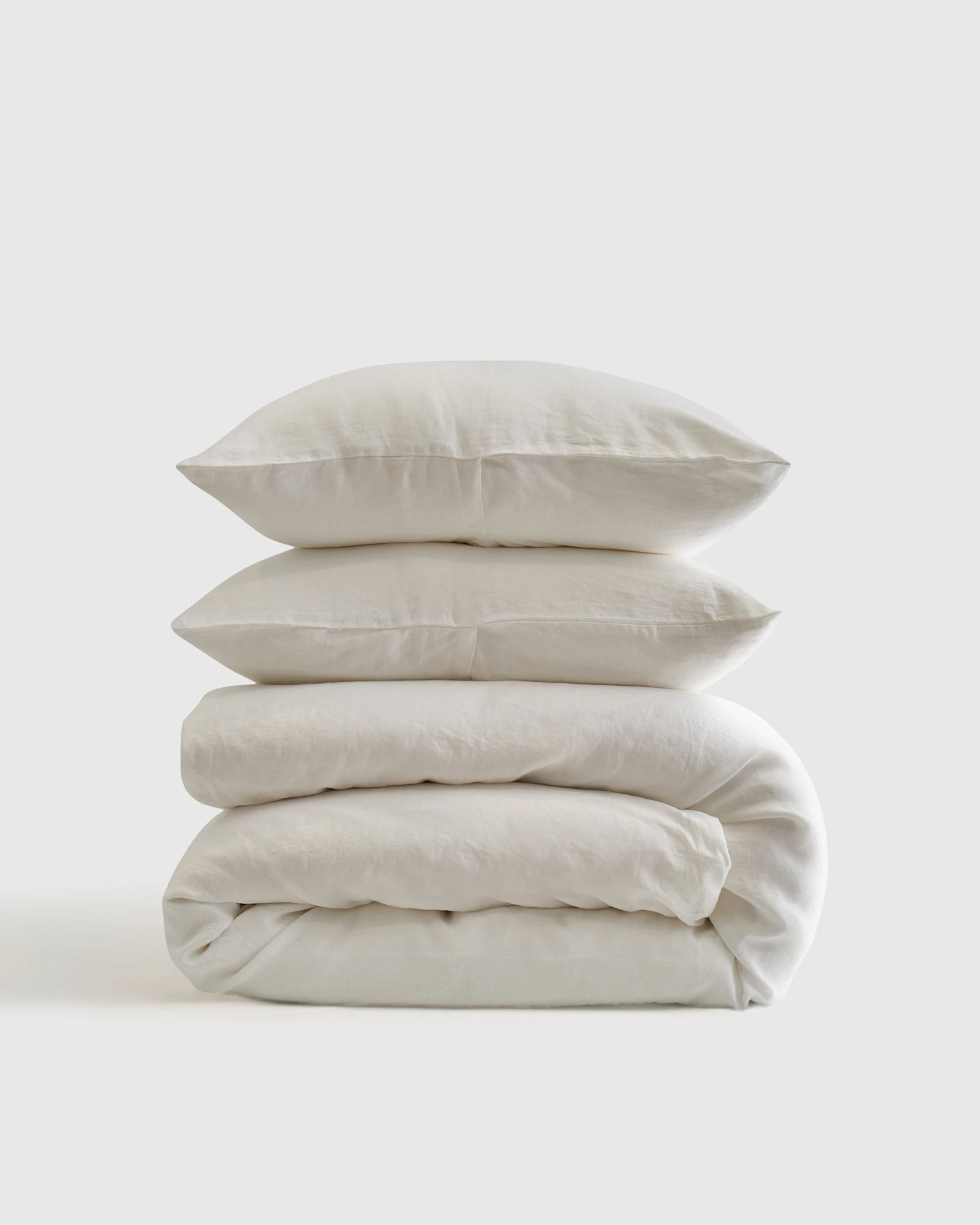 European Linen Duvet Cover Set in White | Quince