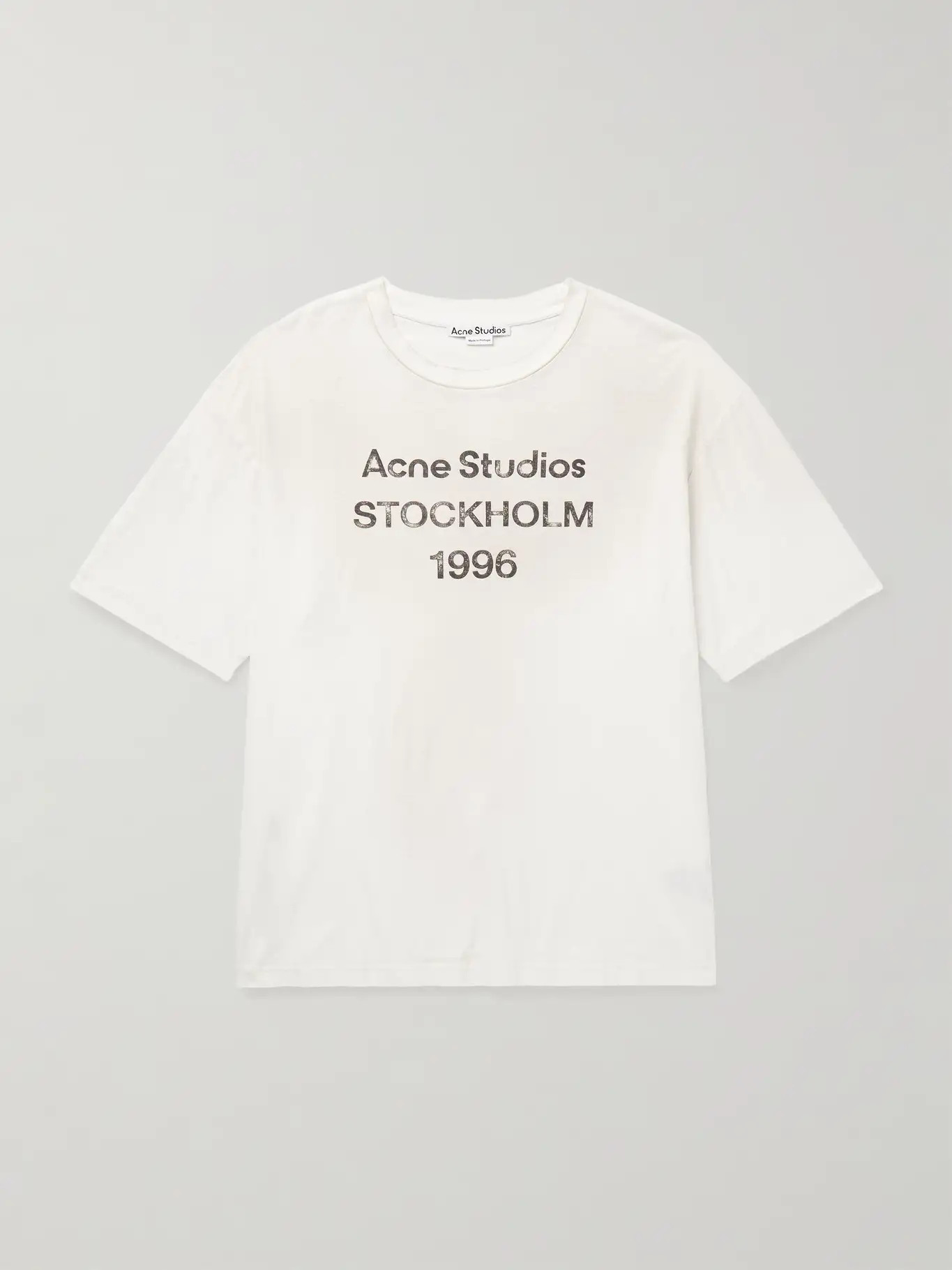 Exford Distressed Logo-Print Cotton-Jersey T-Shirt | Mr Porter (US & CA)