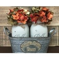 Fall Decor, Rustic Fall Decor, Table Centerpieces, Pumpkin Patch Decor, Fall Mason Jar Flowers, Mason Jar Table Centerpiece Fall Decorations | Etsy (US)