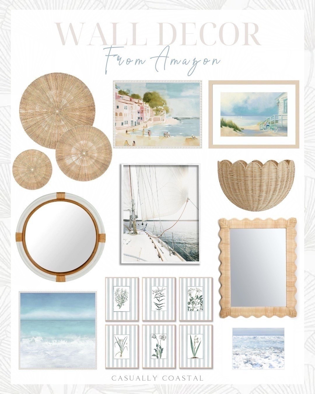 Wall Decor From Amazon

Amazon wall decor, coastal wall decor, Amazon artwork, coastal wall art, blue beach art, ocean waves art, nautical decorative wall mirror, rattan mirror, round coastal mirror, hanging rattan wall mirror, wicker weave coastal mirror, scalloped wicker wall basket, ocean waves framed art, nautical boat art, 6 piece light blue striped floral wall art, 18x24 beach wall art, 16x21 wall art 

#LTKFindsUnder100 #LTKHome #LTKFindsUnder50