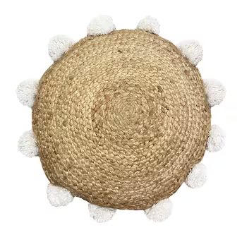 Origin 21 Core Solid Tan Round Summer Throw Pillow Lowes.com | Lowe's