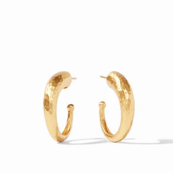 Gold Hammered Hoop Earrings | Julie Vos | Julie Vos