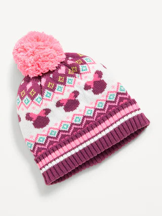 Disney© Minnie Mouse Pom-Pom Beanie for Toddler Girls | Old Navy (US)
