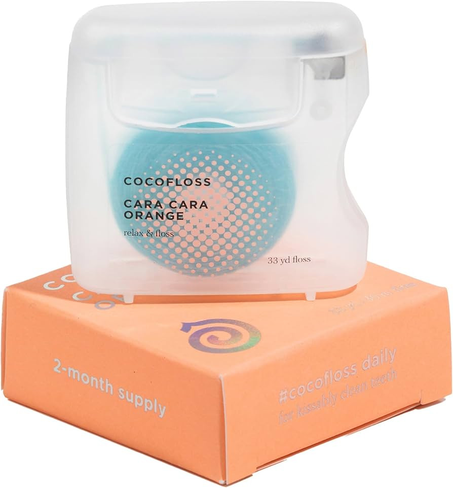 Cocofloss Woven Dental Floss, Dentist-Designed Oral Care, Orange Scent, Waxed, Expanding, Kid-Fri... | Amazon (US)