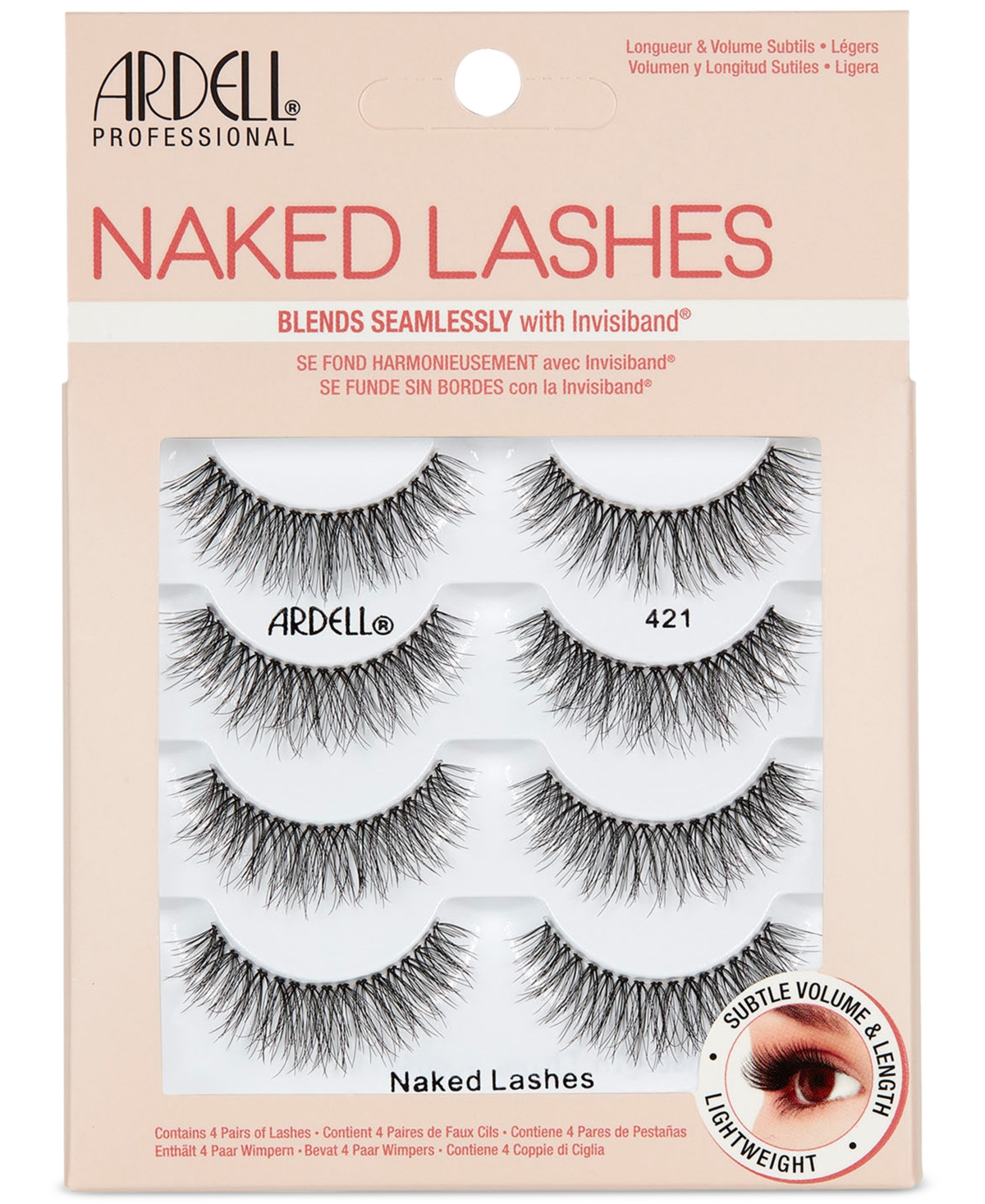 Ardell Naked Lashes #421 - 4 Pairs | Macy's