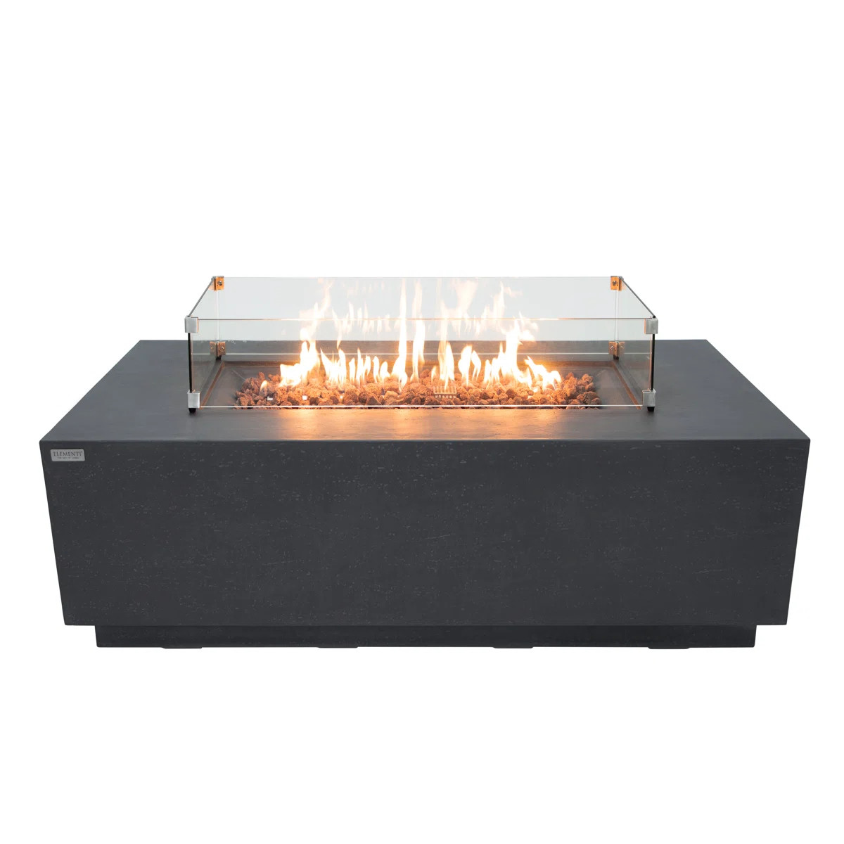 Andes 66" Outdoor Concrete Fire Table with Built-In Propane Tank Storage 45,000 BTU - Includes La... | Wayfair North America
