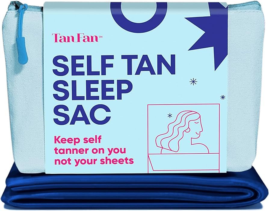 Self Tan Sleep Sac - Keep Sheets Clean from Self Tanner Stains - 100% Cooling Silky Poly Sleeping... | Amazon (US)