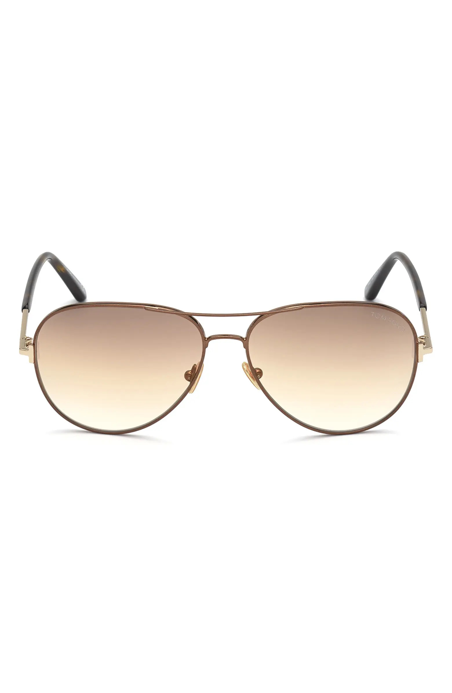 Clark 59mm Gradient Aviator Sunglasses | Nordstrom