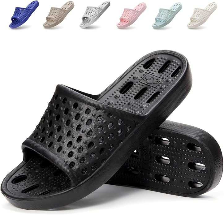 Shower Shoes Men Quick Drying Women Shower Sandals Non-Slip Comfortable House Slippers Bathroom H... | Amazon (US)
