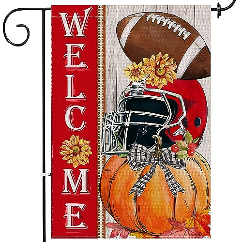 Hexagram Fall Garden Flags 12x18, Fall Football Welcome Flag for Outside | Amazon (US)
