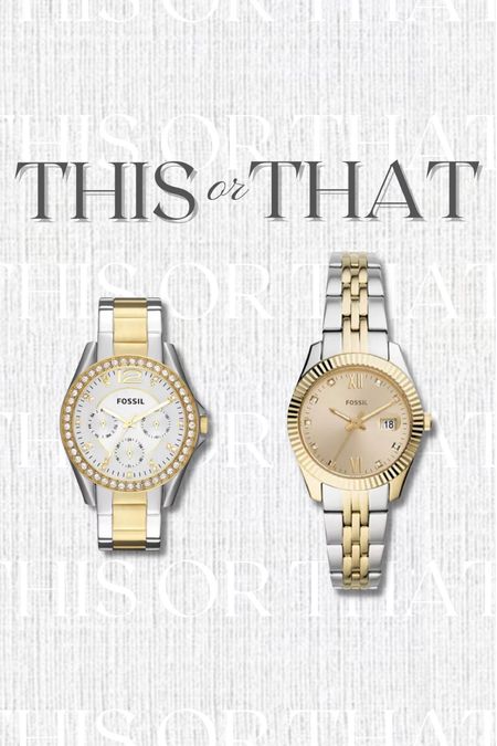 Mixed metal Fossil watches at Bloomingdales, great gift idea #LTKbauble

#LTKSeasonal #LTKHoliday