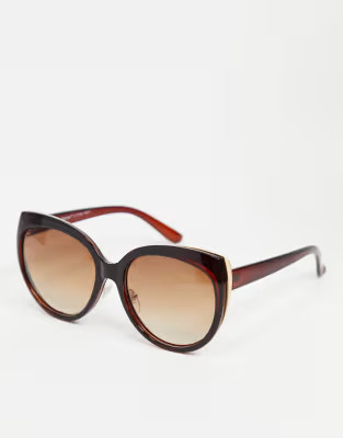 AJ Morgan cat eye sunglasses in brown | ASOS (Global)