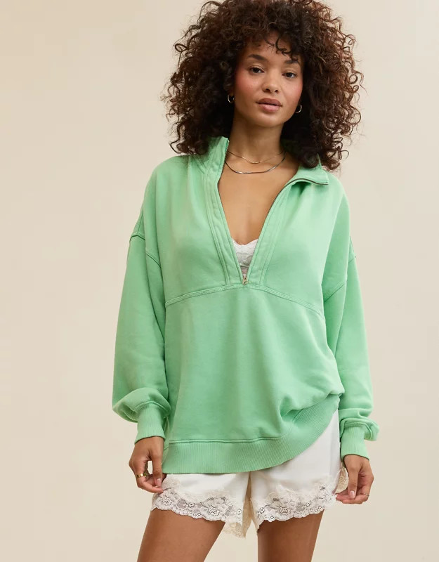 Aerie Oh Zip! Sweatshirt | Aerie