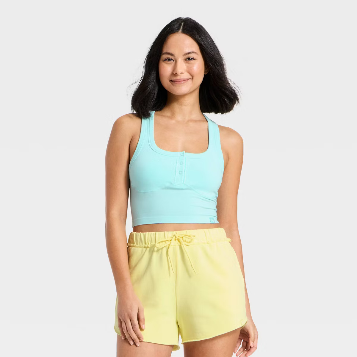 Women's Seamless Henley Support Tank Top - JoyLab™ | Target