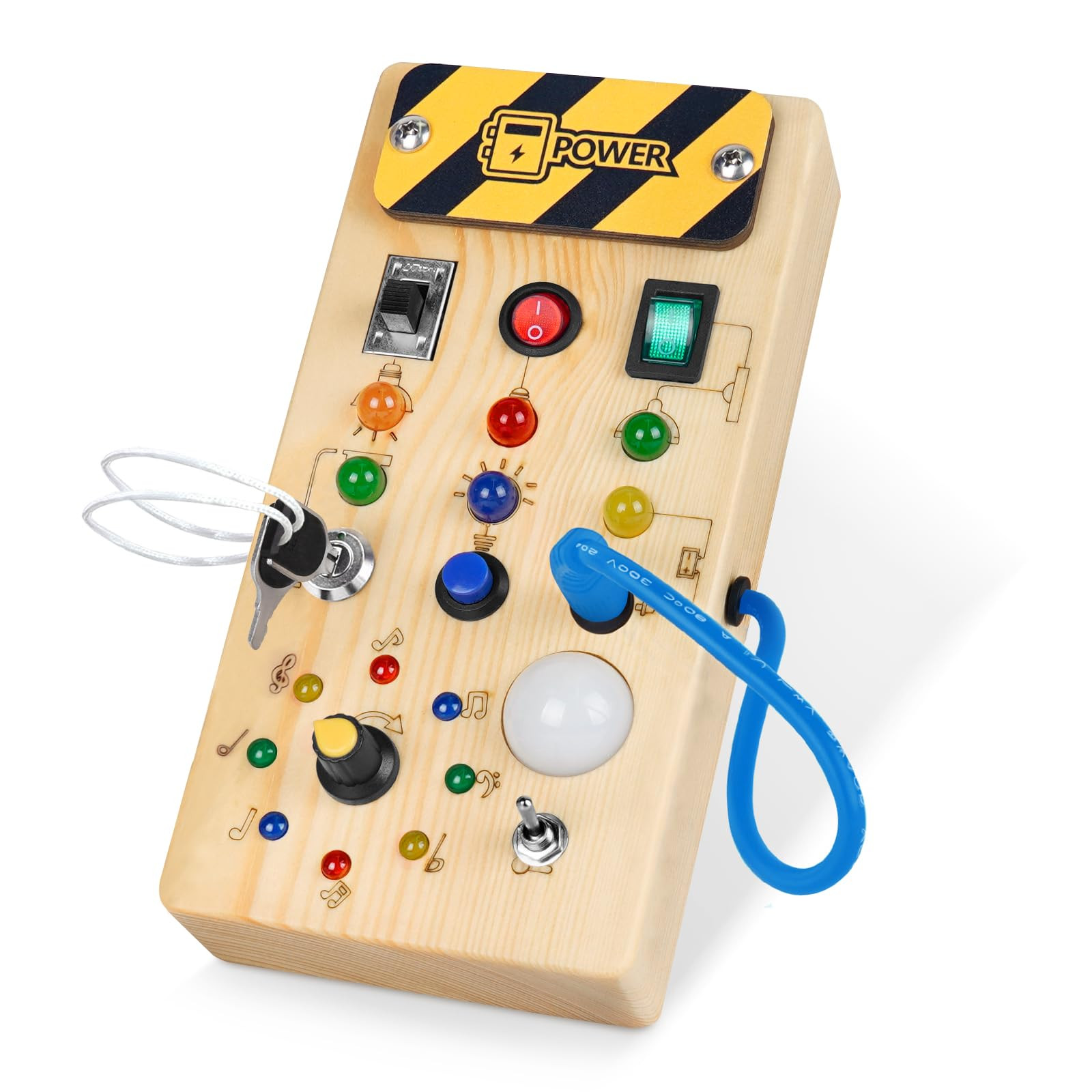 Toddler Toys Busy Board with Led Light, Preschool Learning Activities Sensory Toys for Toddlers 1... | Amazon (US)