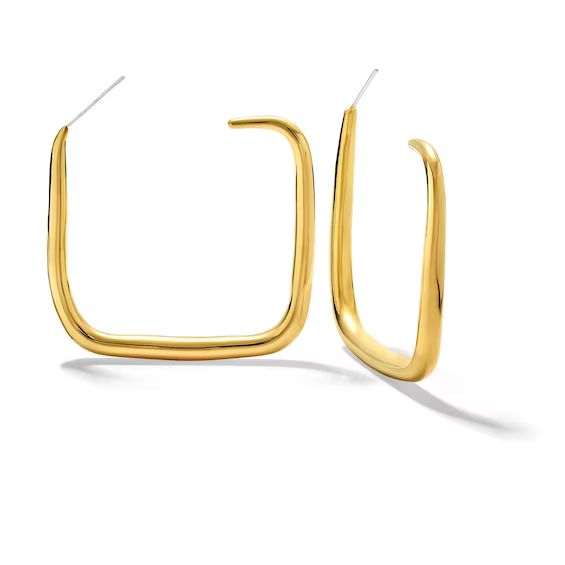 Zales x SOKO Laini Maxi Hoop Earrings in Brass with 24K Gold Plate|Zales | Zales