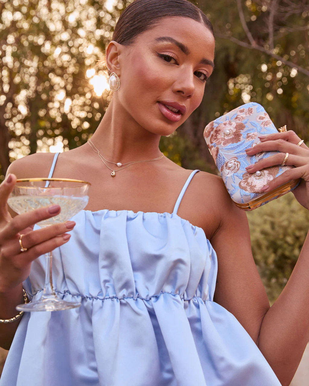 Spring Whispers Satin Babydoll Mini | VICI