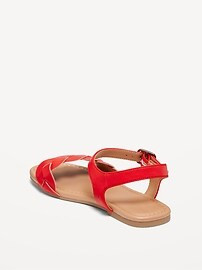 Faux-Leather Braided Sandals for Girls | Old Navy (US)