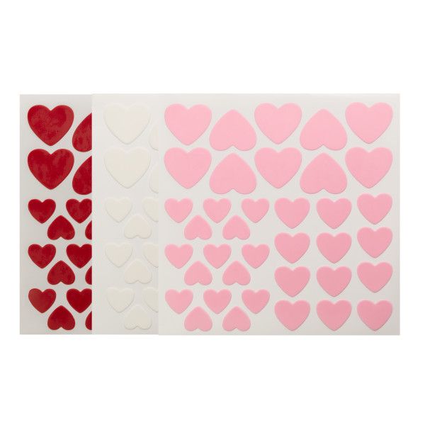 Fondant DecoShapes® Red, Pink, White Hearts (18 Pieces) - Walmart.com | Walmart (US)