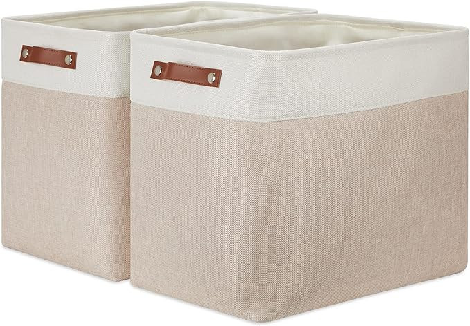 DULLEMELO Extra Large Storage Baskets, Fabric Storage Bins for Organizing Shelves Nursery Toys Bo... | Amazon (US)
