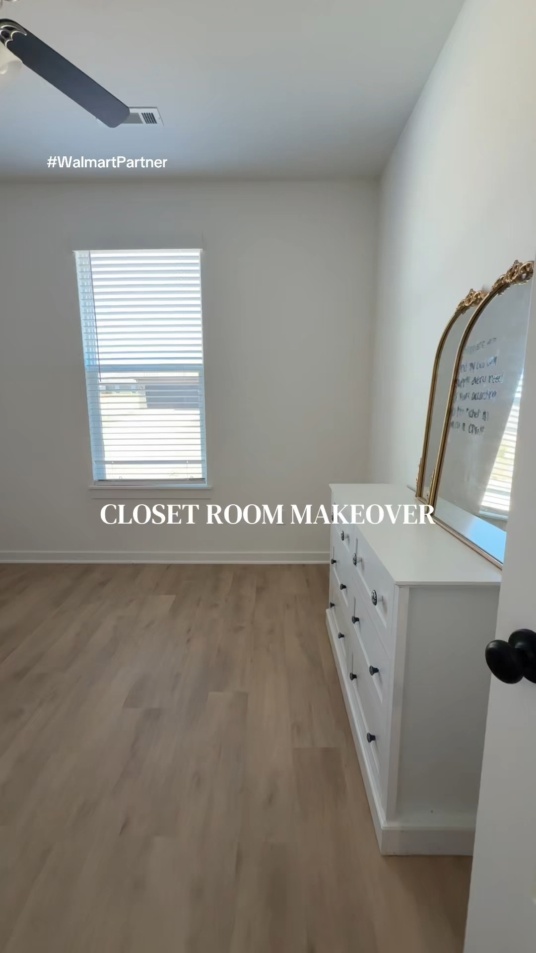 Wait… Walmart room decor kinda eats 👀✨ Started turning my spare bedroom into a closet/ content room for next semester & I’m obsessed already!!!#walmartpartner #walmart @Walmart