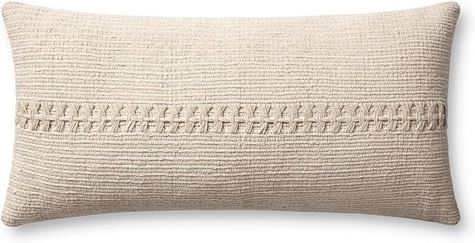 Loloi Harvey Pillow, 12"X27" Cover Only, Ivory | Amazon (US)