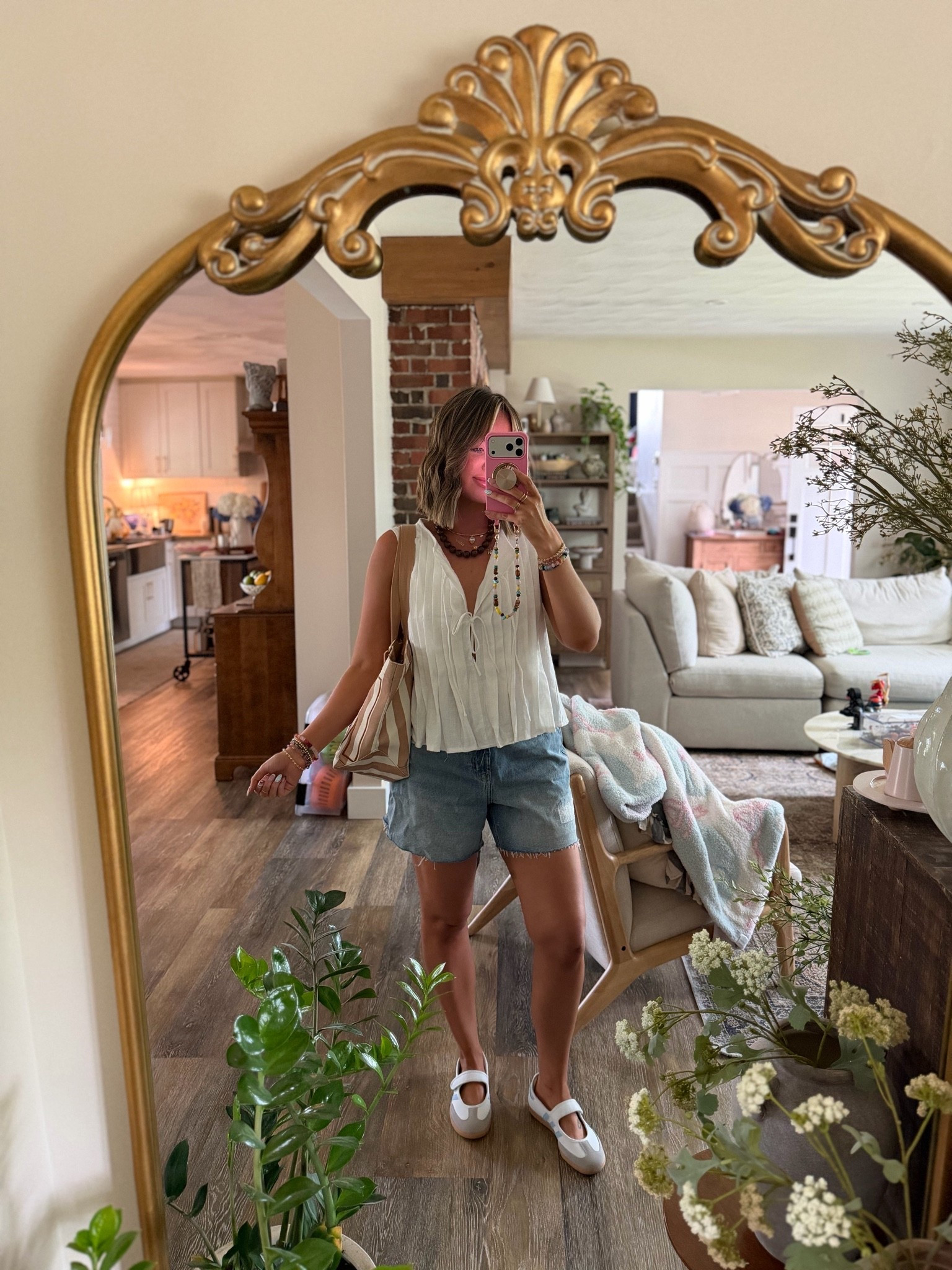 Weekend outfit 🤍 cutest cotton tank and denim shorts!

#LTKootd #LTKmomlife