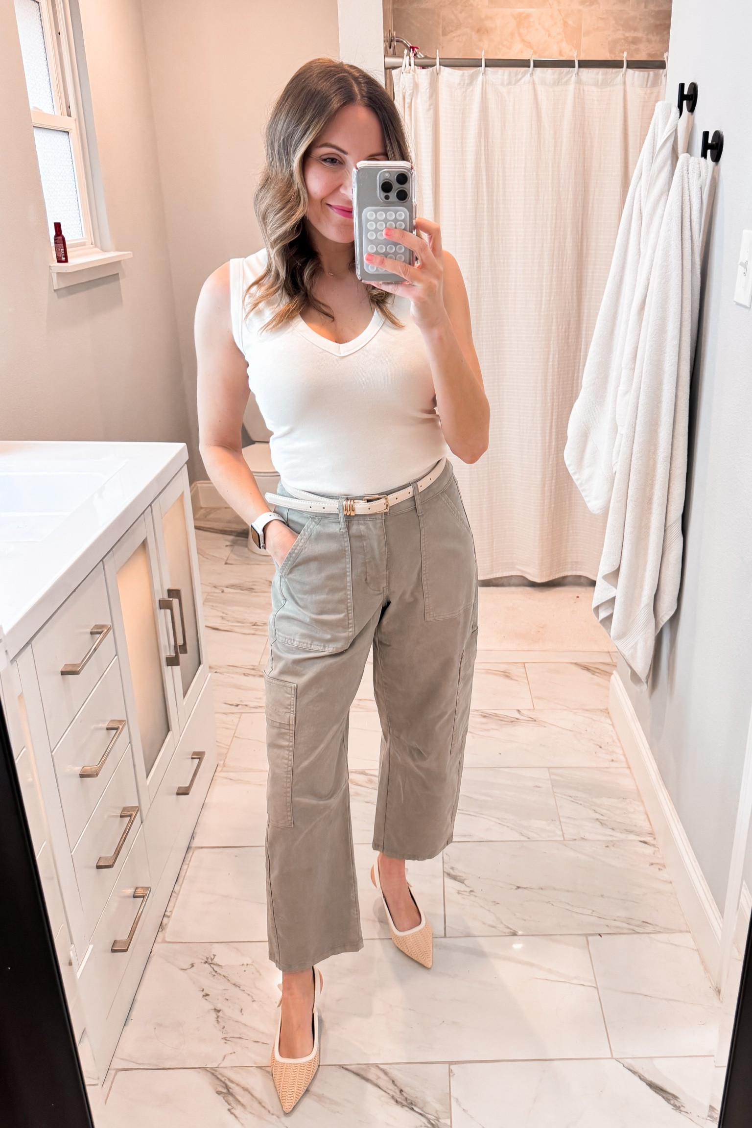 Top - small
Pants - 2
Shoes - 6.5 (size down 1)



#LTKSeasonal #LTKFindsUnder50 #LTKStyleTip