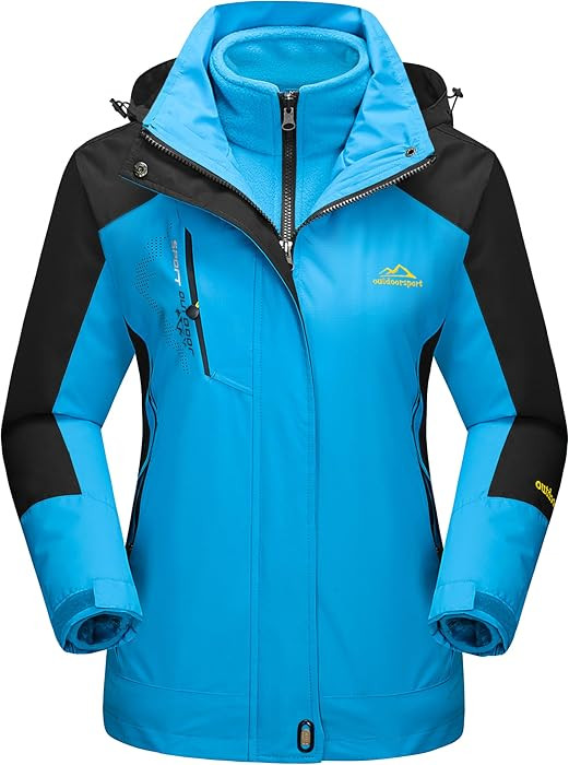 MAGCOMSEN Women's 3-in-1 Winter Coats Snow Ski Jacket Waterproof Windproof Fleece Lined Winter Jacket Parka | Amazon (US)