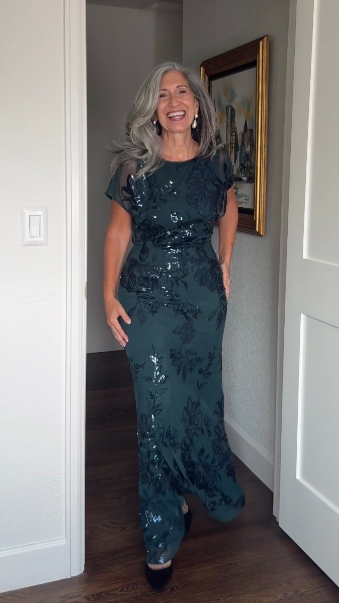 🥂 Mother of the Bride | Mother of the Groom | Wedding Guest and Rehearsal Dinner Dresses

Sequin floral embroidery catches the light with every movement while the fitted silhouette skims straight through the body for a long, sleek line. Short sleeves add coverage without any bulk.

Save this and share it with a friend who's shopping. 💌

Claudia | 5'4½" | 135 | medium or 6

Wedding Guest Dress | Fashion over 50 | Mother of the Bride | Mother of the Groom | Black Tie | Formal Gown | Summer Wedding | Fall Wedding | Tummy Flattering Dresses | Special Occasion

#LTKSeasonal #LTKOver40 #LTKWedding