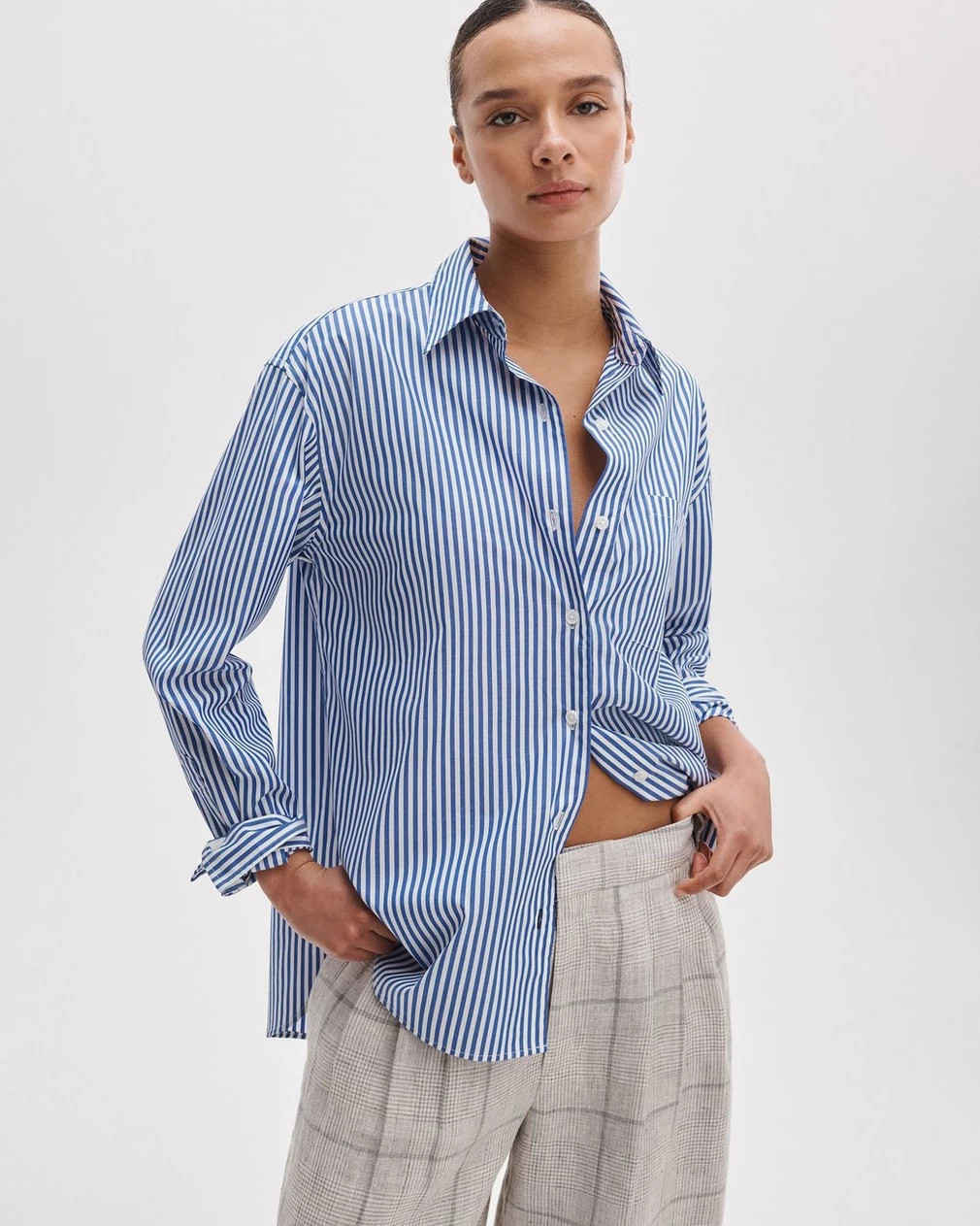 Connie Striped Poplin Shirt | rag & bone