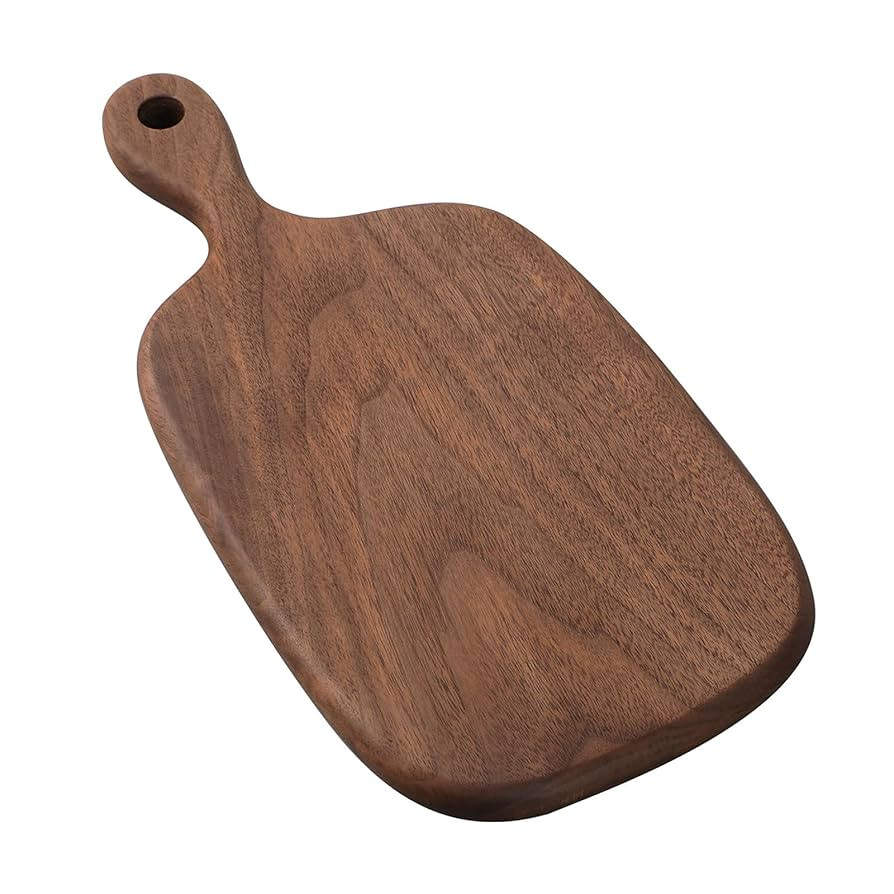Muso Wood Small Cutting Board with Handle, Walnut Wooden Chopping Boards for Bread, Vegetables & ... | Amazon (US)