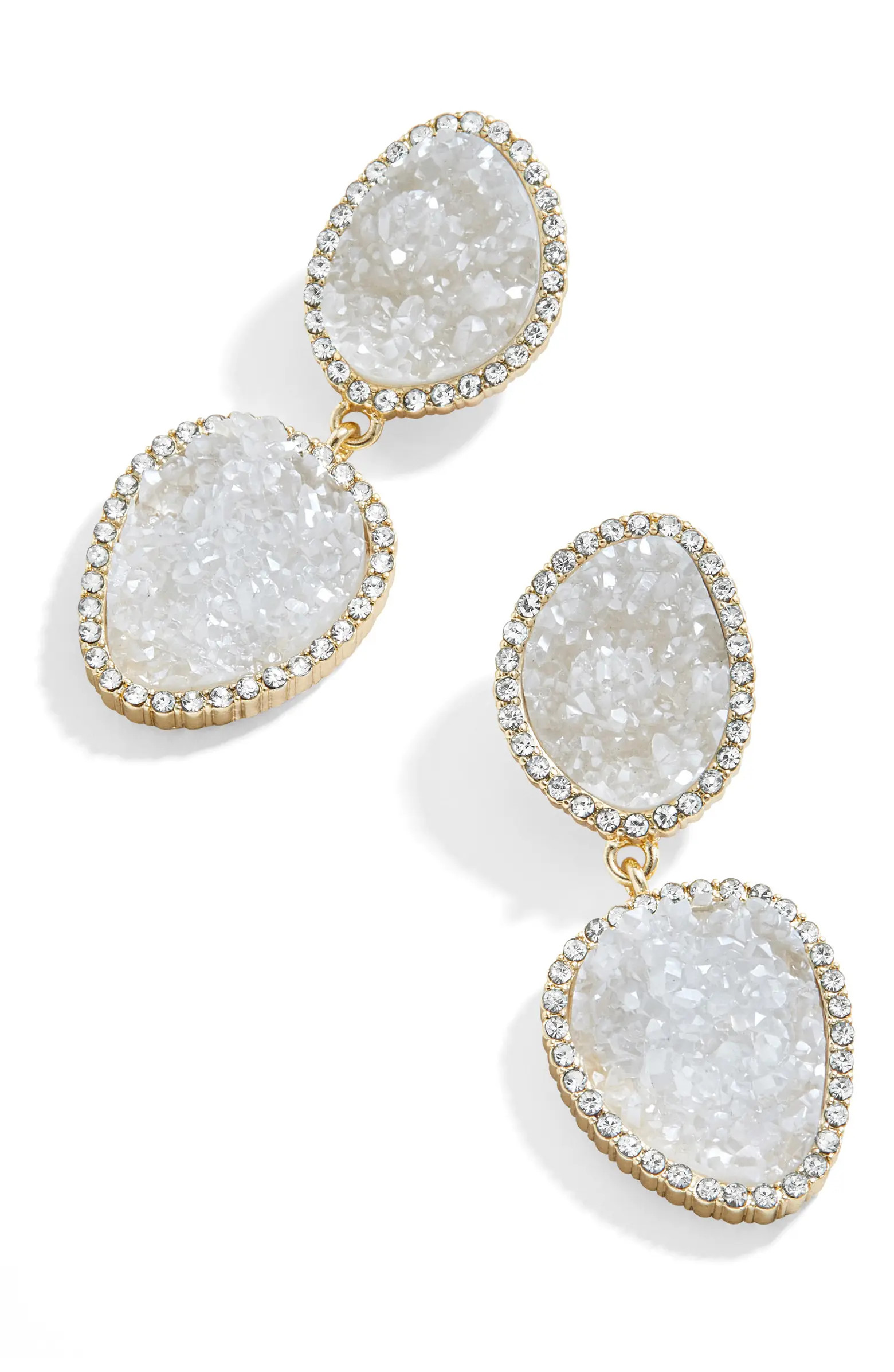 Drusy Two Station Earrings | Nordstrom