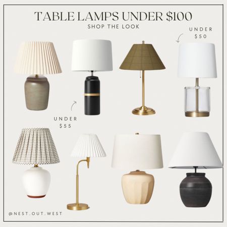 Affordable table lamps

#LTKhome #LTKSeasonal #LTKfindsunder50