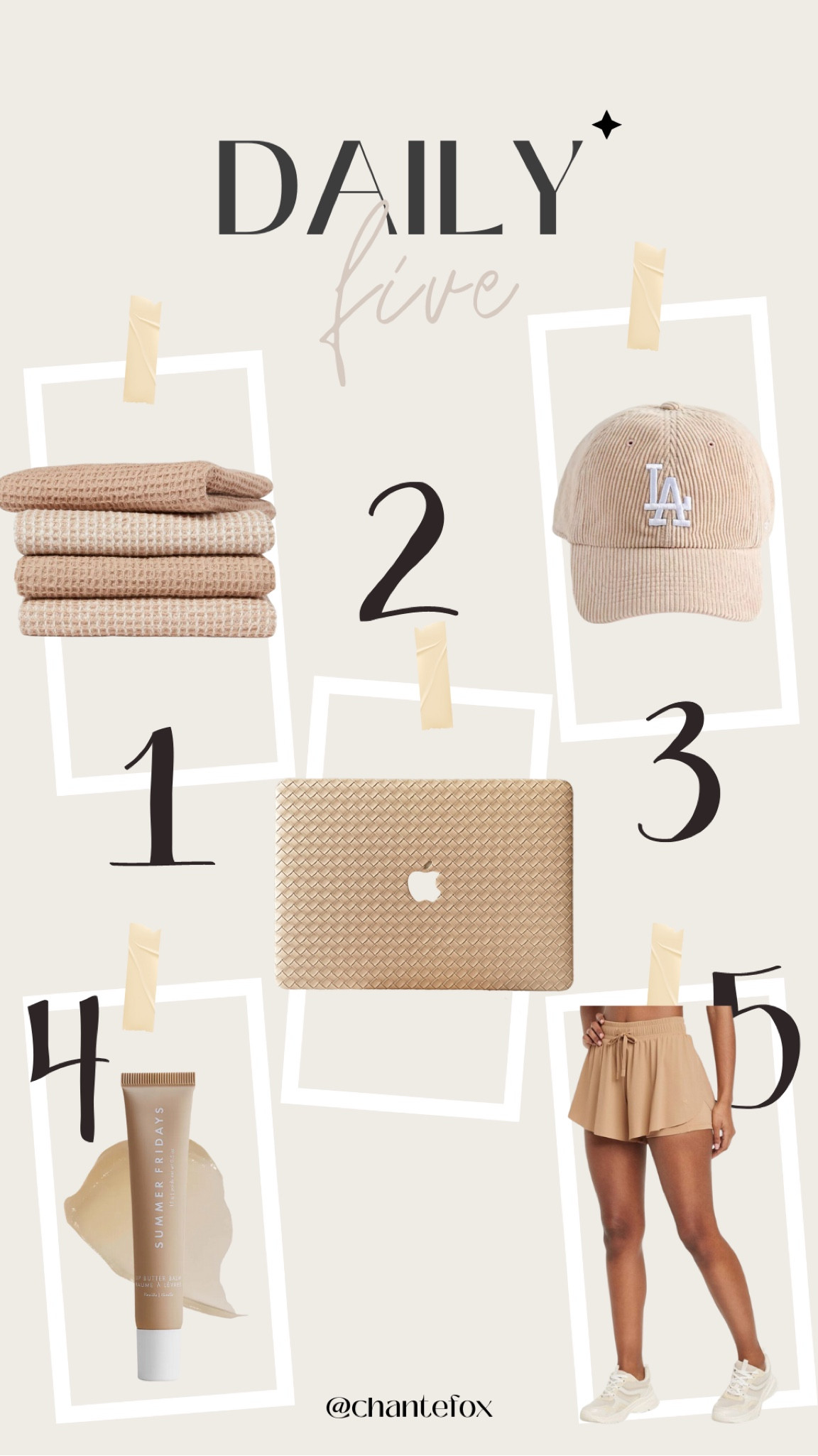 My 5 favorite daily products. 


#bestbeautyproducts #trending #skincare #makeuptutorial #cosmetics #makeuplover #instabeauty #crueltyfree #skincareroutine #antiaging #makeuplife #beautytips #skincaretips #skincareproducts #beautyproducts #beautyinfluencer #skincarejunkie #rejuvenation #antiagingskincare #antiwrinkle #naturalproduct #neutralproducts #favoriteproducts #favoriteitems #favoritegifts #giftguide #gifts #giftideas #favoritethings

#LTKGiftGuide #LTKFind #LTKU