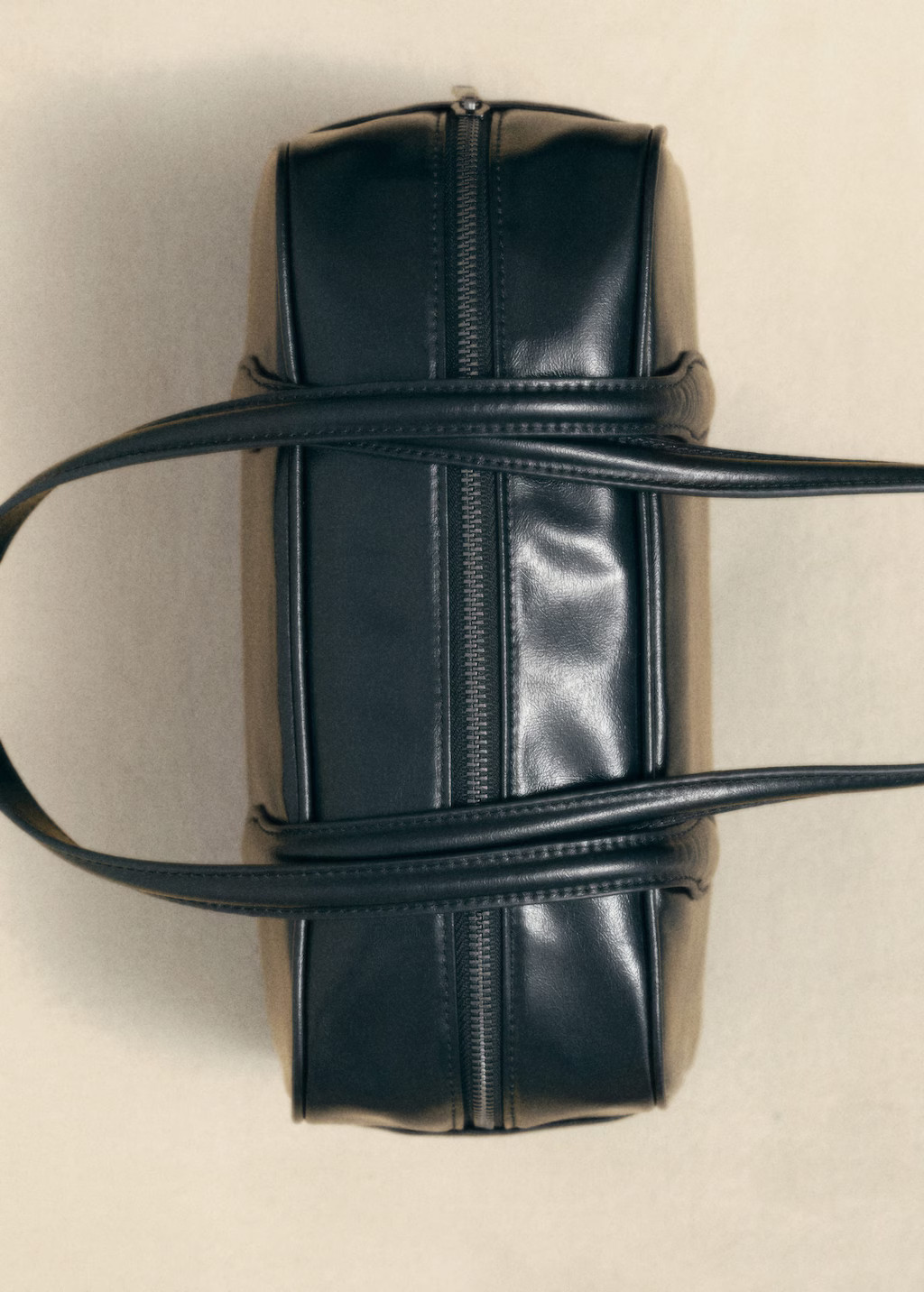 Bowling bag with leather-effect finish black - Teenage girl - One size - MANGO TEEN | MANGO (UK)