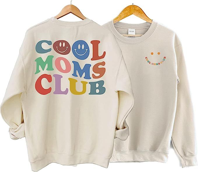 Drumfire Cool Moms Club Sweatshirt - Cool Mom Sweater, Mama Sweatshirt for Women, Mom Club Sweate... | Amazon (US)