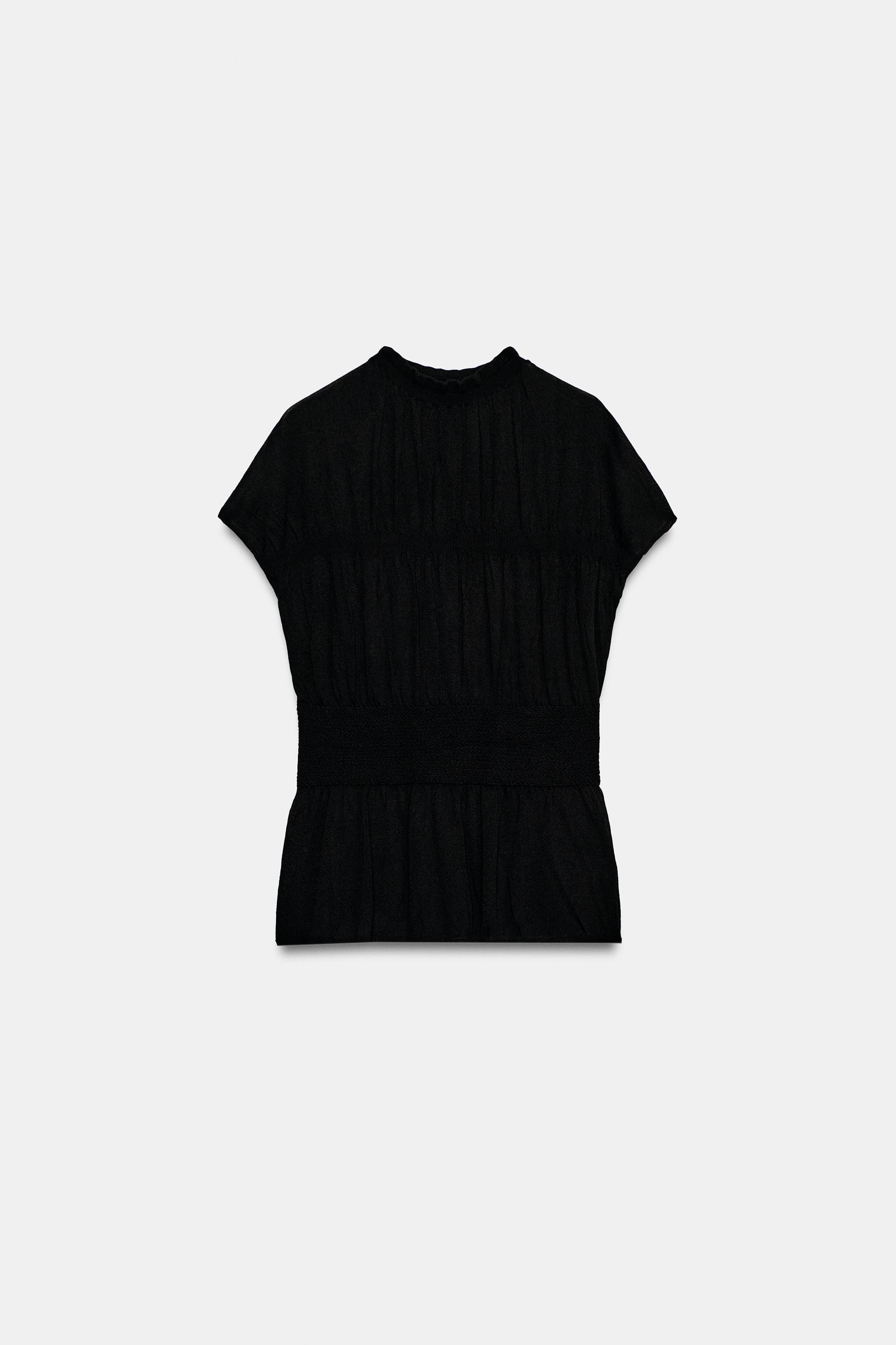 SMOCKED KNIT TOP | Zara US
