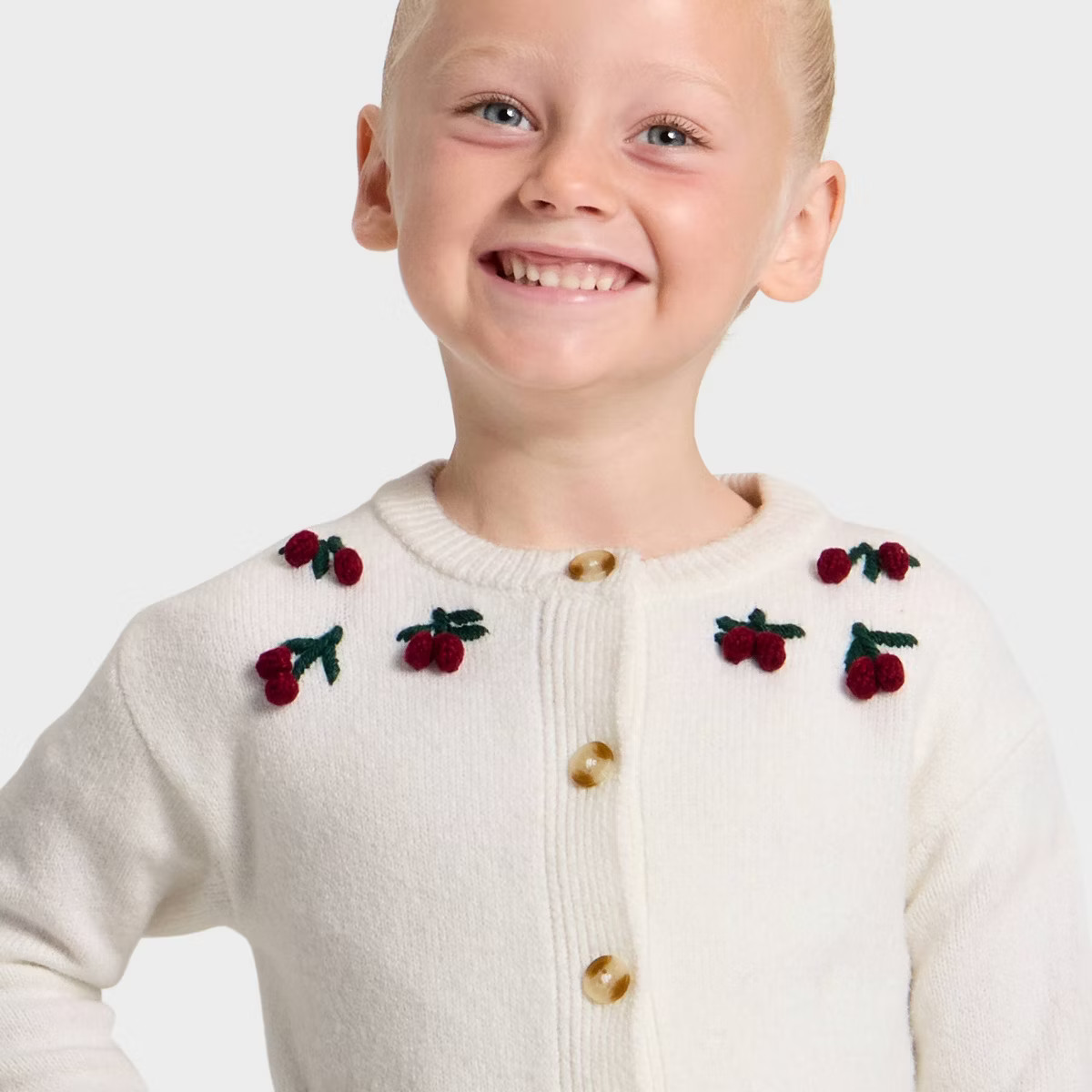 Toddler Girls' Crewneck Cardigan - Cat & Jack™ | Target