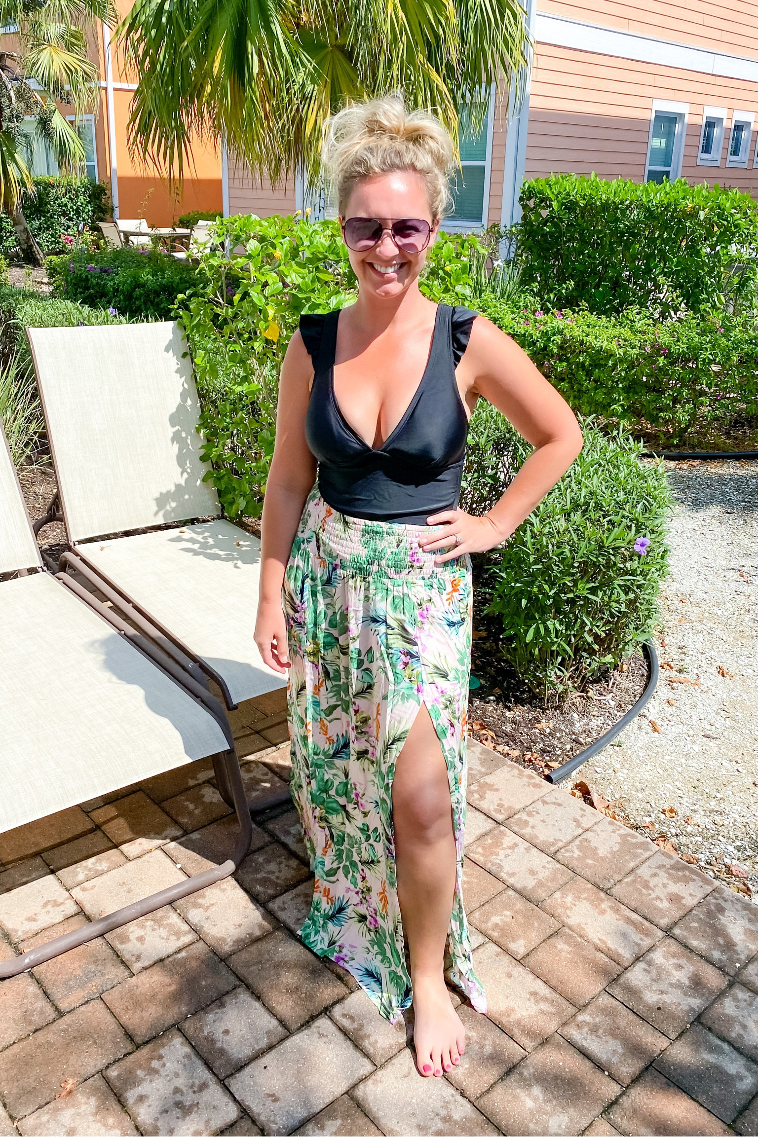 The most flattering and comfortable swimsuit / cover up vacation look while still looking super chic!!! Wearing size Medium 8/10 in Swimsuit and sized down to size Small 4/6 for the cover up skirt! 

Swimsuit, size 8, size 10, Bathing Suit, vacation look, vacation outfit, swimsuit for moms, midsize bathing suit, midsize swimsuit, size 8 swimsuit, spring break, beach outfit, swim coverup, skirt cover up, Target swimsuit 

#LTKSeasonal #LTKunder50 #LTKswim